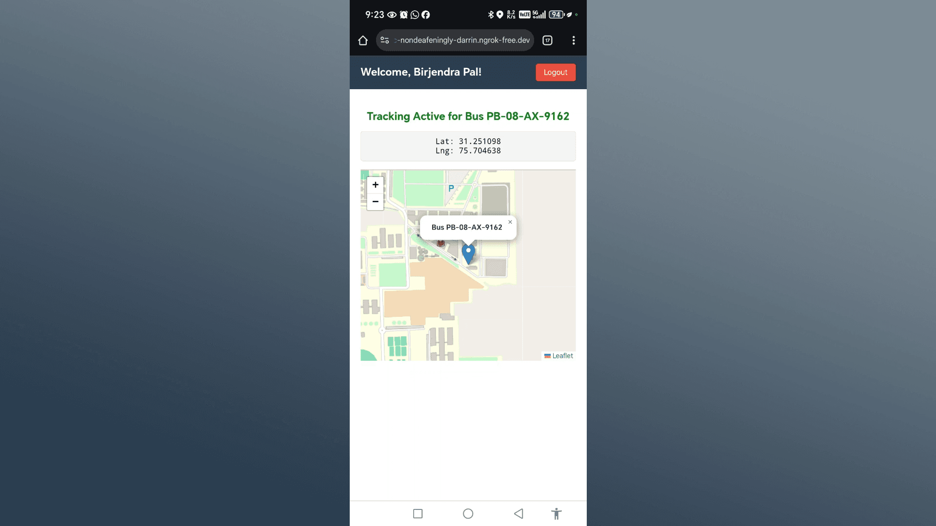 Lok Yatra - Bus Tracking App background